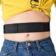 thumbnail image 3 of Cinturón de soporte abdominal transpirable y ajustable para diálisis peritoneal, color negro, 3 of 4