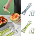 thumbnail image 1 of Ganfancp Juego 3 En 1 de Bolas de Fruta Cuchara para Tallar Sandía Cuchillo Divisor Plato Herramienta Artículos En Liquidación 1* Bola de Fruta, 1 of 3