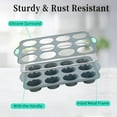 thumbnail image 4 of To encounter Silicone Muffin Pan, 2 Pack 12-Cup, Nonstick Baking Cups, BPA Free Cupcake Pan with Metal Reinforced Frame More Strength, 4 of 8