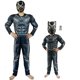 thumbnail image 4 of Disfraz de Pantera Negra de Wolverine para Halloween, traje de cosplay para adultos y niños con máscara brillante y capa con garras., 4 of 5