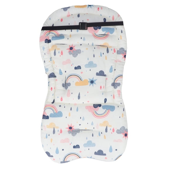 BOKYAN Soft Cotton Baby Seat Pad Liner – Universal 35x63cm Stroller & Car Cushion, Breathable All‑Season Comfort, Easy Wash