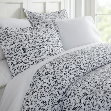 Simply Soft 3 Piece Burst of Vines Print Duvet Cover Set