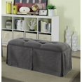 thumbnail image 1 of Furniture of America Hampton Transitional Solid Wood Storage Bench in Gray, 1 of 8
