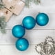 Northlight 32ct Mat Bleu Turquoise Incassable Boule de Noël Ornements 3,25" (80mm) – image 2 sur 3