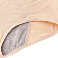 thumbnail image 3 of Bragas de mujer ANGGREK a prueba de fugas cintura alta transpirable negro y gris, 3 of 7