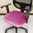 thumbnail image 3 of ORUYROP Office Chair Seat Cover Stretchable Water Resistant Spandex Stretch Jacquard Computer Chair Slipcover for Desk Chairs Seat Velvet ROSEO, 3 of 7