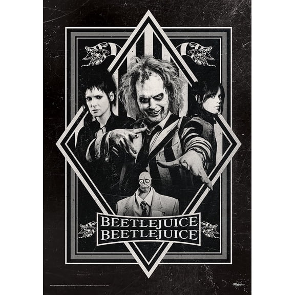 Beetlejuice Beetlejuice (Black and White) MightyPrint™ Wall Art MP17240995