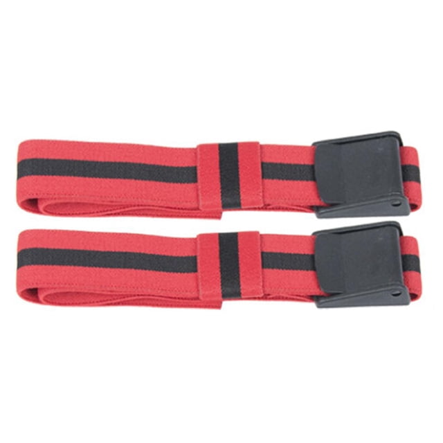 Bandas de oclusión BFR, cinturones de entrenamiento BFR para culturismo para hombres y mujeres (rojo)