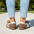 thumbnail image 4 of BERANMEY Non-Slip Fashion Sneakers for Women Cozy Lace-Up Color Block Casual Shoes Memory Foam Insole Trendy Womens Footwear Comfortable Casual Womens Sneakers Stylish Shoes Women Breathable Footwear, 4 of 9