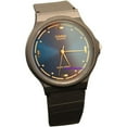 thumbnail image 2 of MQ76-2A Mens Classic Analog Quartz Watch w/ Blue Dial & Gold Colored Hands, 2 of 7