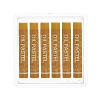 Uxcell Ochre Oil Pastels, 6Pcs Soft Oil Crayons Creamy Pastels Stick Art Supplies for Art Painting Drawing Blending Graffiti for Drawing Beginners Artists