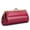 Rose Red, variant on Women's Genuine Leather Retro Evening Clutch Bag, Top-Grain Oil Wax Clip Handbag, Small Fashion Pouch for Party & Wedding, Black