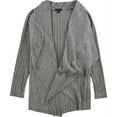 thumbnail image 2 of Alfani Womens Draped Cardigan Sweater, Grey, Medium, 2 of 2