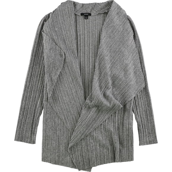 Suéter Cardigan drapeado Alfani gris extragrande