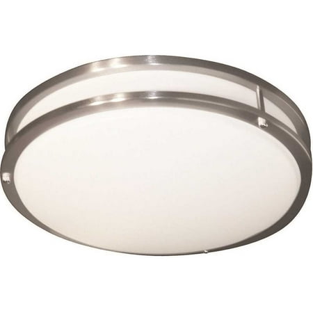 

EnviroLite EV1416C3C-35 16 in. Brushed Nickel Integrated LED Selectable CCT Round Flush Mount Light