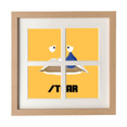 thumbnail image 1 of Triste Émotion Jaune Pleurer Cadre Mur Table Affichage 4 Ouvertures Image, 1 of 3
