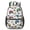 Monster Cartoon Truck White Pattern, variant on Monster Cartoon Truck Blue Pattern 17" Waterproof Oxford School Backpacks for Teens, S-Shape Padded Straps, for School, Travel, Hiking, Camping