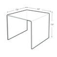 thumbnail image 2 of Clear Acrylic Riser Pedestal Display 7.5"W x 7.5"D x 7.5"H, 4-Pack, 2 of 4