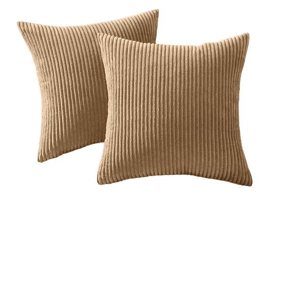 Fundas Para Cojines Decorativos Suave Terciopelo 2 Piezas Xtellar beige