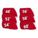 thumbnail image 1 of 6 fundas protectoras para cabezas de palos de golf, resistentes al agua y con diseño de cuñas. rojo, 1 of 7