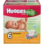 HUGGIES Natural Care Fragrance Free Wipes, 56ct