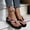 Pink, variant on High Heel Wedge Sandals for Women - Flip Flop Thong Platforms for Summer