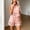 Pink, variant on Morttic Women's 2-Piece Cutout Sleeveless Tank Top & Shorts Set – Solid Color Boho Casual Summer Daily Home & Vacation Wear Light Yellow,XS