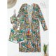 thumbnail image 3 of Traje de baño para mujer, bikini dividido de tres piezas, traje de baño sexy de cintura alta, traje de baño para mujer, pantalones cortos, 3 of 5