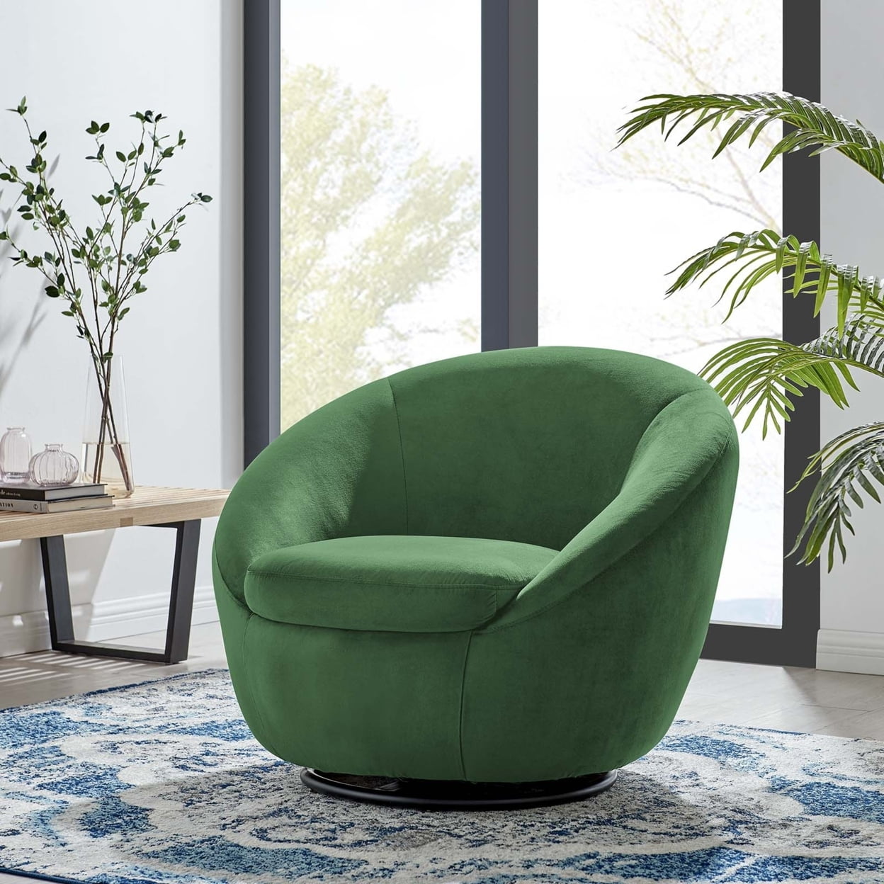 modway buttercup performance velvet swivel product