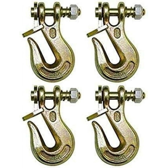 Set of 4, G8-200-516 (x4), 5/16" Grade 80, Lockable, Twist Lock Grab Hook for G80 Chain