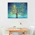 thumbnail image 2 of Nawypu Teal Tree Wall Art Decor Tree of Life Modern Abstract Canvas Painting Prints Pictures Artwork Home Decor for Kitchen Living Room Dining Room, 2 of 4