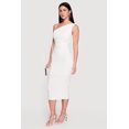 thumbnail image 2 of Women's Twisted Strap Asymmetrical Neckline Midi Dress, 2 of 3