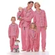 thumbnail image 2 of Conjunto de pijama navideño de 2 piezas con estampado de rayas para mamá, papá y niños, camisa con botones, look de mameluco para bebé y perro, 2024, 2 of 5