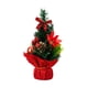 thumbnail image 2 of Mini árbol de Navidad artificial, árbol de Navidad de mesa, decoraciones navideñas DIY para Rojo, 2 of 9