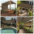 thumbnail image 6 of 90% Shade Fabric Sun Shade Cloth with Grommets GN08 for Pergola Replacement Shade Cover Canopy - Commercial Grade 185 GSM - Cable Zip Ties Included (We Customized), 6 of 6