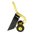 thumbnail image 4 of Dual Wheel Wheelbarrow, Heavy Duty Garden Cart, Utility Cart with 2 10-inch Pneumatic Wheels, for Outdoor Lawn Yard Farm Ranch, Yellow+Black, 4 of 9
