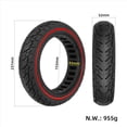 thumbnail image 4 of 2X Neumático Sólido para Scooter Eléctrico de 10 Pulgadas ULIP10X2.125 Neumático Universal Inflable Gratuito Nine F20F30F40, 4 of 5