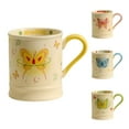 thumbnail image 1 of Butterfly Coffee Mug Ceramic 12oz, Durable & Stylish, Yellow, 1 of 5