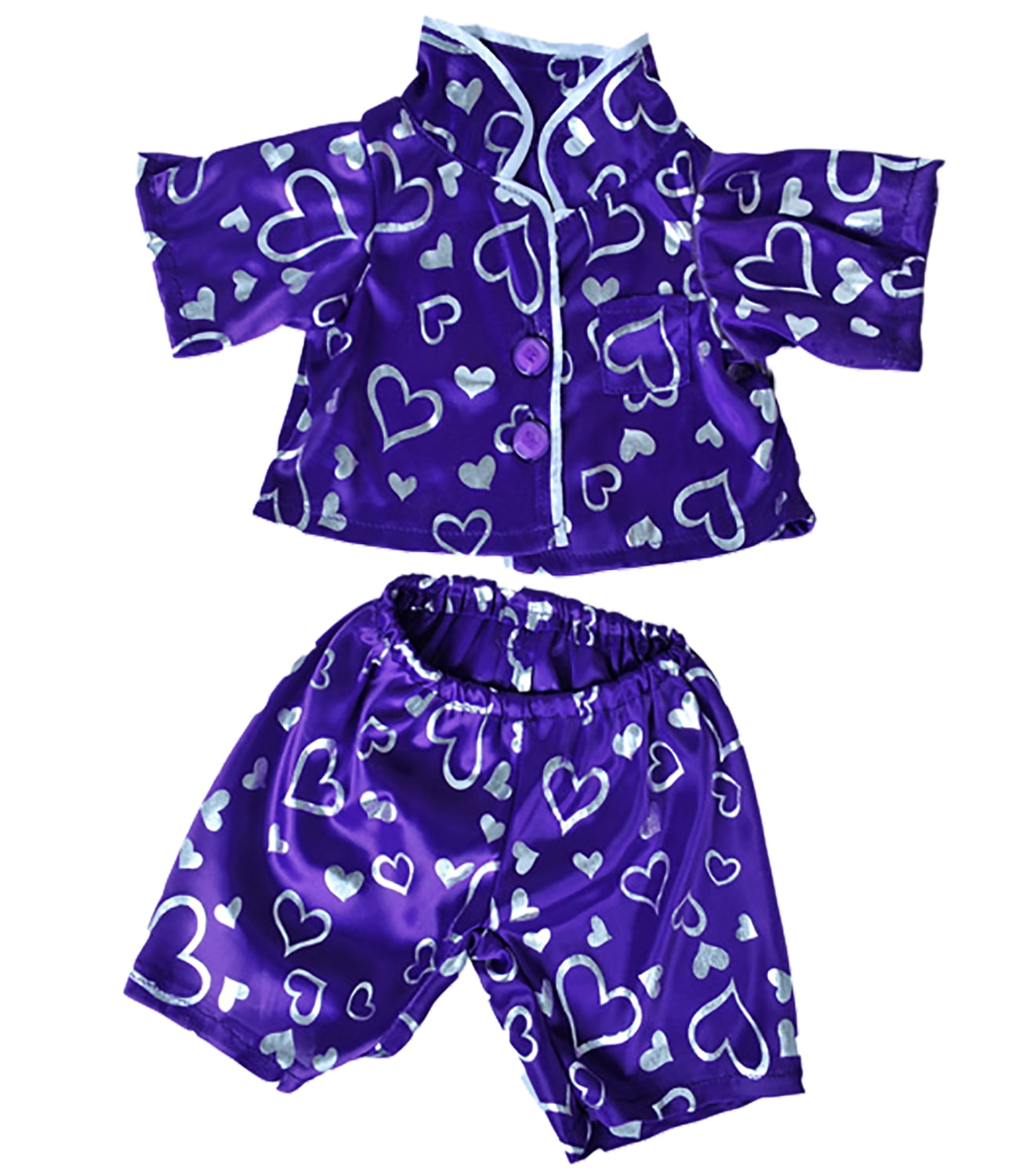 Cute Blue 16" Teddy Bear PJs Pyjamas clothes outfit fit 14" 18" build a bear 