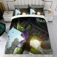 thumbnail image 4 of She-Hulk Conjunto de sábanas temático, trío de piezas, cómodo y amigable con la piel, diseño único, regalo de decoración para el hogar para familiares, amigos y fans, 90 cm * 190 cm, 4 of 6