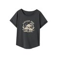 thumbnail image 3 of Camiseta para mujer verano elegante cuello redondo camiseta para el trabajo desplazamientos compras senderismo SG, 3 of 7