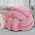thumbnail image 2 of Almohada anudada, cojín para sofá, almohada lumbar, almohada súper suave para el hogar para niños (rosa), 2 of 8