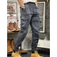 thumbnail image 2 of Pantalones cargo para hombre, color caqui, para trekking, ajustados, largos, holgados, informales, de alta calidad, de calle, de diseñador, talla grande, 2 of 5