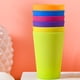 thumbnail image 5 of 6 Pack Colorful Plastic Cups Reusable Eco-Friendly Drinking Cups Stackable Water Coffee Juice Drink Cups Picnic Travel Drinkware, 5 of 9