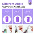 thumbnail image 7 of SAVILAND Acrylic Nail Cutters for Nail Tips: Chameleon Acrylic Nails Clipper with Sizer Magnets Nail Cutter 15PCS Sharp Nail Tech Supplies Nail Trimmer Manicure Tool Nail Accessories, 7 of 7