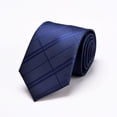 thumbnail image 4 of Men's Necktie,Navy Blue Tie For Men,for Business Weddings Parties Occasions 3.15" (8CM), 4 of 4