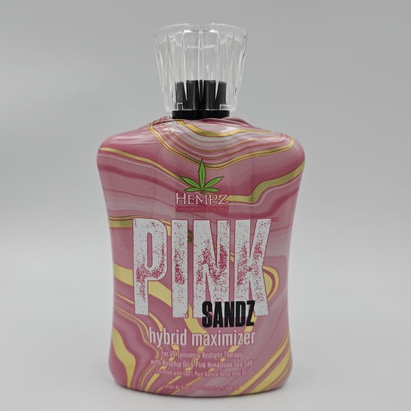 Hempz Pink Sandz Hybrid Maximizer for Tanning & Redlight Therapy 13.5 oz Tanning Lotion