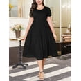 thumbnail image 6 of a.Jesdani Women's Plus Size Dresses Casual Short Sleeve Flowy Tiered Summer Maxi Dresses L-4X, 6 of 6