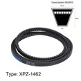 thumbnail image 2 of Uxcell XPZ1462 V-Belts Drive Belt 1462mm Pitch Length Rubber for Power Transmission, 2 of 6