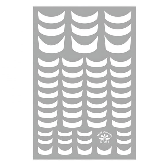 RAGUPEL Nail Art Stickers Decals WHITE French Line Manicure Mani Nail Tips